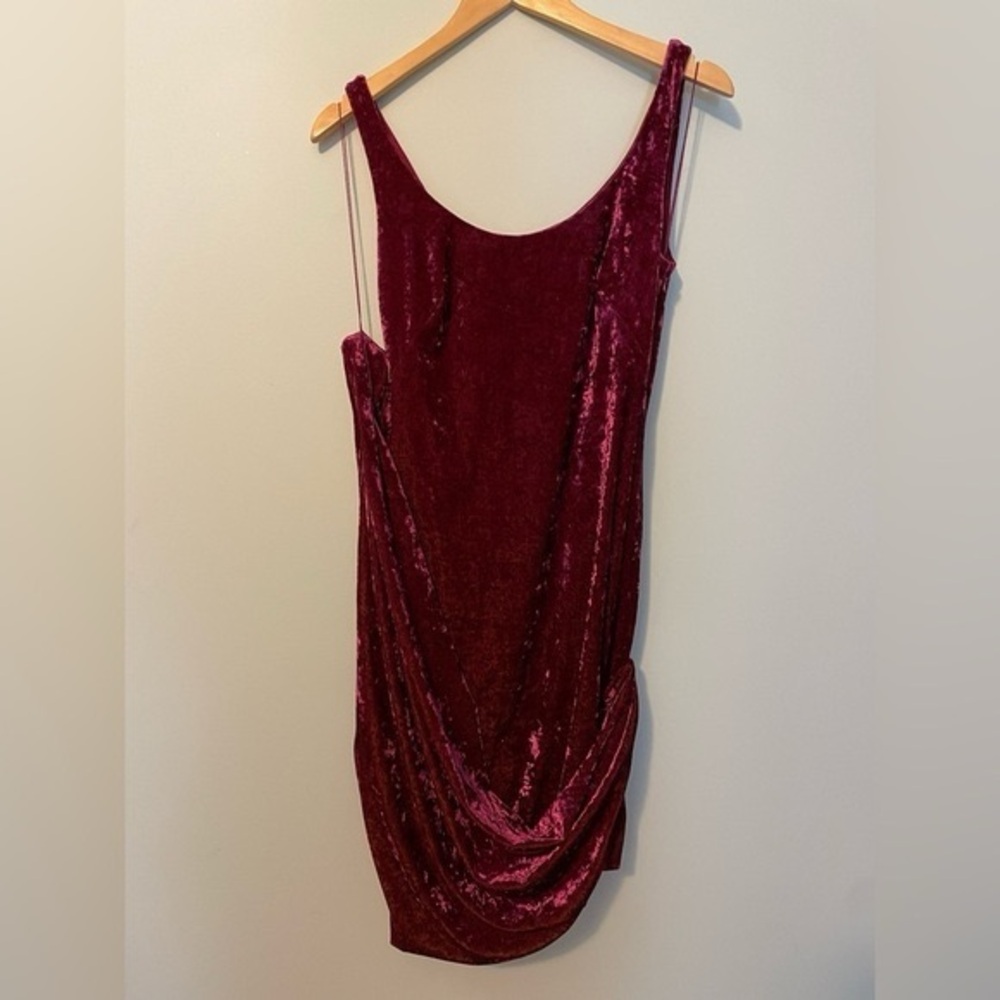 Aidan Mattox Velvet Dress
